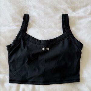 Kith Black Tank Top with White Logo